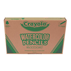 Crayola Watercolor Pencil Classpack, 3.3 mm, Assorted Lead and Barrel Colors, 240/Pack
