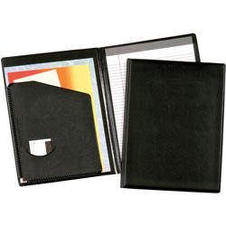 Cardinal Business Basics™ Pad Holder With Expand-A-Pocket™, 9-1/2 x 12-1/2, Black