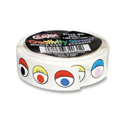 Creativity Street Wiggle Eyes Stickers, 1000/RL, Assorted