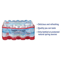 Crystal Geyser Alpine Spring Water, 16.9 oz Bottle, 35/Case (CGW35001CT)