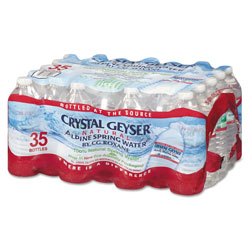 Crystal Geyser Natural Alpine Spring Water, 16.9 oz Bottle, 35/Carton (CGW35001CTDEP)