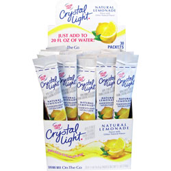 Crystal Light Lemonade Flavored Drink Mix, 8-oz. Packets, 30/Box