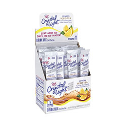 Crystal Light On-The-Go Sugar-Free Drink Mix, Iced Tea, 0.12 oz Single-Serving Tubes, 30/Pack, 2 Packs/Box