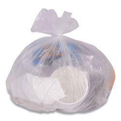 Coastwide Professional™ High-Density Can Liners, 10 gal, 6 mic, 24 in x 24 in, Natural, 1000/Carton