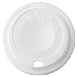 Dart Cappuccino Dome Sipper Lids, 8-10oz Cups, White, 1000/Carton