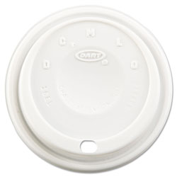 Dart Cappuccino Dome Sipper Lids, Fits 12-24oz Cups, White, 1000/Carton (DCC16EL)