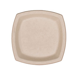 Dart Compostable Fiber Dinnerware, ProPlanet Seal, Plate, 6.7 x 6.7, Tan, 1,000/Carton
