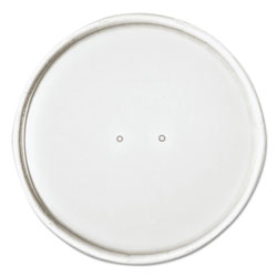 Dart Paper Lids for 16oz Food Containers, White, Vented, 3.9 inDia, 25/Bag, 20 Bg/Ctn