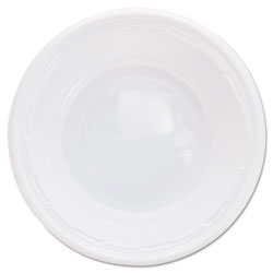 Dart Plastic Bowls, 5-6 Ounces, White, Round, 125/Pack (DCC5BWWF)