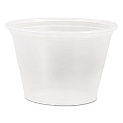 Dart Portion Containers, Polypropylene, 2.5 oz, Clear