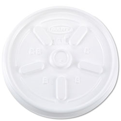 Dart Vented Plastic Hot Cup Lids, 10JL, 10 oz., White, 1000/Carton (10JLDART)