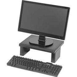 Data Accessories Corp LCD/TFT Monitor Riser, 13 in x 10-1/2 in x 1 in to4-3/4 in, 66lb Cap, BK