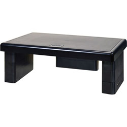 Data Accessories Corp USB Monitor Stand, 10-1/2 in x 4-3/4 in x 13 in, Black