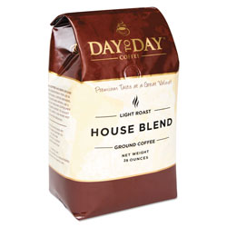 Day to Day Coffee 100% Pure Coffee, House Blend, Ground, 28 oz Bag, 3/Pack (PCO33750)