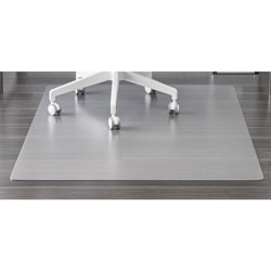 Deflecto EconoMat Antimicrobial Chair Mat, Rectangular, 45 x 63, Clear, Ships in 4-6 Business Days