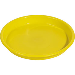 Deflecto Kids Antimicrobial Round Craft Tray - Accessories, Art, Craft - 1.61 inHeight x 13.07 inWidth x 13.07 inDepth - Yellow - Polypropylene