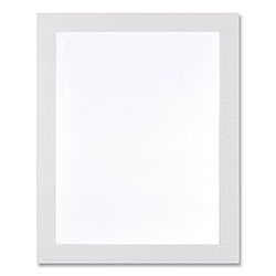 Deflecto Self Adhesive Sign Holders, 10.5 x 13, Clear with White Border, 2/Pack