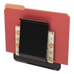 Deflecto Stand Tall Wall File, Letter/Legal/Oversized, 9 1/4 x 10 5/8 x 1 3/4, Black