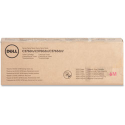 Dell Toner Cartridge, f/3760/3765, 9000 Page Yield, Magenta