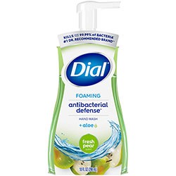 Dial Antibacterial Foaming Hand Wash, Fresh Pear, 8 oz, 8/Carton