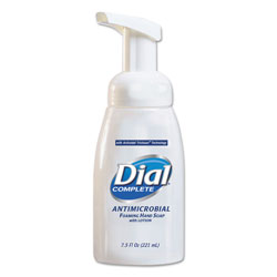 Dial Antimicrobial Foaming Hand Wash, 7.5 oz Tabletop Pump, 12/Carton