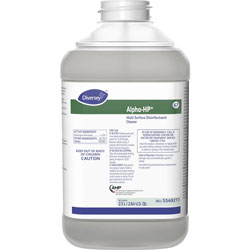Diversey Alpha-HP Multi Disinfectant Cleaner, 84.5 fl oz (2.6 quart), Citrus Scent, 2/Pack, Clear