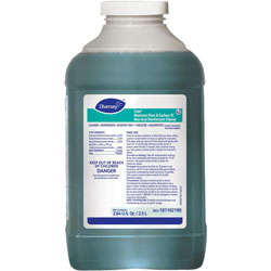 Diversey Crew Restroom Disinfectant Cleaner - Liquid - 84.5 fl oz (2.6 quart) - Fresh ScentBottle - 2 / Carton - Green