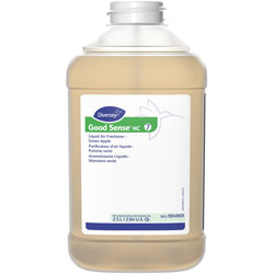 Diversey Good Sense HC Liquid Air Freshener, Liquid, 84.5 fl oz (2.6 quart), Green Apple, 2/Carton, Odor Neutralizer