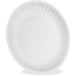 Dixie Disposable 9 in Paper Plates, White, Carton of 1000