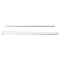 Dixie Jumbo Straws, 7 3/4 in, Plastic, Translucent, 500/Box, 4 Boxes/Carton