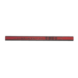 Dixon Industrial Oriole Woodcase Flat Carpenter's Pencil, Medium, Red, Dozen