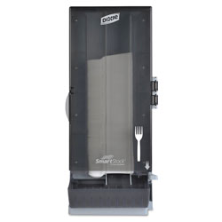 Dixie SmartStock Utensil Dispenser, Fork, 10 in x 8.78 in x 24.75 in, Smoke