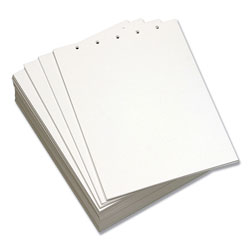 Domtar Custom Cut-Sheet Copy Paper, 92 Bright, 5-Hole (5/16 in) Top Punched, 20 lb, 8.5 x 11, White, 500/Ream