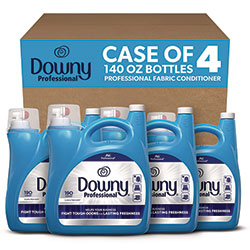 Downy Commercial Liquid Fabric Softener, Clean and Fresh Scent, 140 oz Pour Bottle, 4/Carton