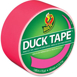 Duck® Duck Tape, 1.88 in x 15 Yards, Neon Pink
