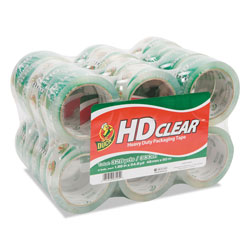 Duck® Heavy-Duty Carton Packaging Tape, 3 in Core, 1.88 in x 55 yds, Clear, 24/Pack