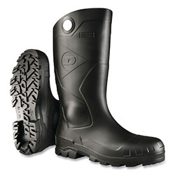 Dunlop® Protective Footwear Chesapeake Rubber Boots, Steel Toe, Unisex 5, 16 in Boot, PVC, Black