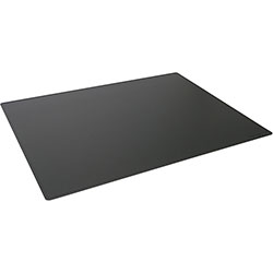 Durable Contoured Edge Desk Mat - Office - 19.69 in Length x 25.59 in Width - Rectangle - Polypropylene, Plastic - Black