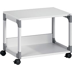 Durable System 48 Multifunction Trolley - 2 Shelf - 4 Casters - Plastic, Steel, Melamine Faced Chipboard (MFC) - x 23.6 in x 17 in Depth x 18.8 in, - Metal Frame - Gray