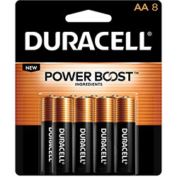 Duracell CopperTop Alkaline AA Batteries, 8/Pack (DURMN1500B8Z)