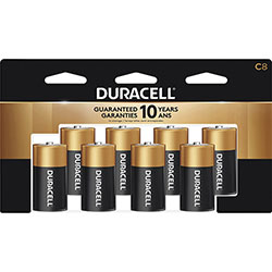 Duracell CopperTop Alkaline Batteries, C, 8/PK (DRCMN14RT8Z)