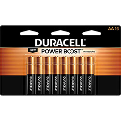 Duracell CopperTop Battery, For Smoke Alarm, Lantern, Flashlight, Calculator, Pager, Camera, Recorder, Radio, Meter, Scanner, CD Player, ..., AA, Alkaline, 192/Carton