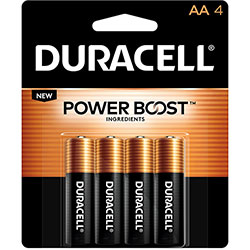 Duracell Power Boost CopperTop Alkaline AA Batteries, 224/Carton
