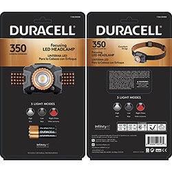 Duracell Focusing Beam LED Headlamp - AAA - Black