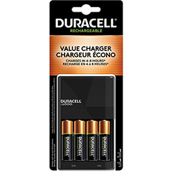 Duracell ION SPEED 1000 Advanced Charger, Includes 4 AA NiMH Batteries