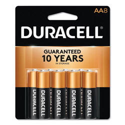 Duracell CopperTop Alkaline AA Batteries, 8/Pack