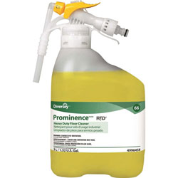 Diversey Prominence Heavy Duty Floor Cleaner - Concentrate - 169.1 fl oz (5.3 quart) - Fruity, Citrus Scent - 1 Each - Yellow
