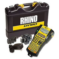Dymo Rhino 5200 Industrial Label Maker Kit, 5 Lines, 4 9/10w x 9 1/5d x 2 1/2h