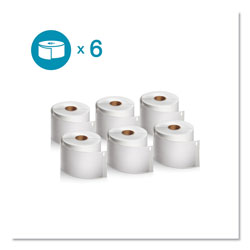 Dymo LW Shipping Labels, 2.31 in x 4 in, White, 300/Roll, 6 Rolls/Pack