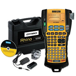 Dymo Rhino™ 5200 Advanced Labeling Tool, Kit, Black/Yellow